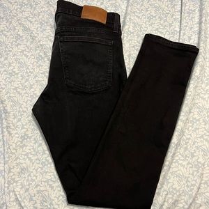 Used Mens J crew 484 stretch Black Jeans Slim Fit 33W x 34L Denim